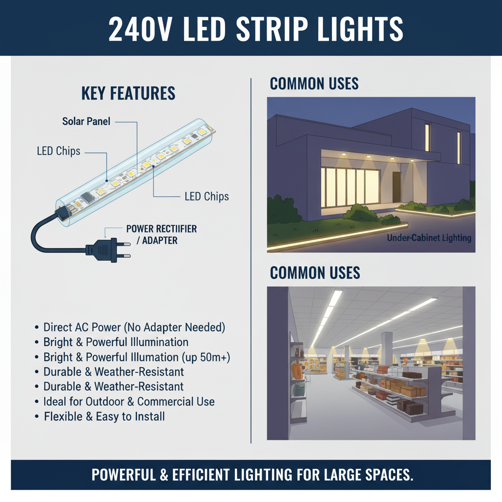 240V LED Strip Lights