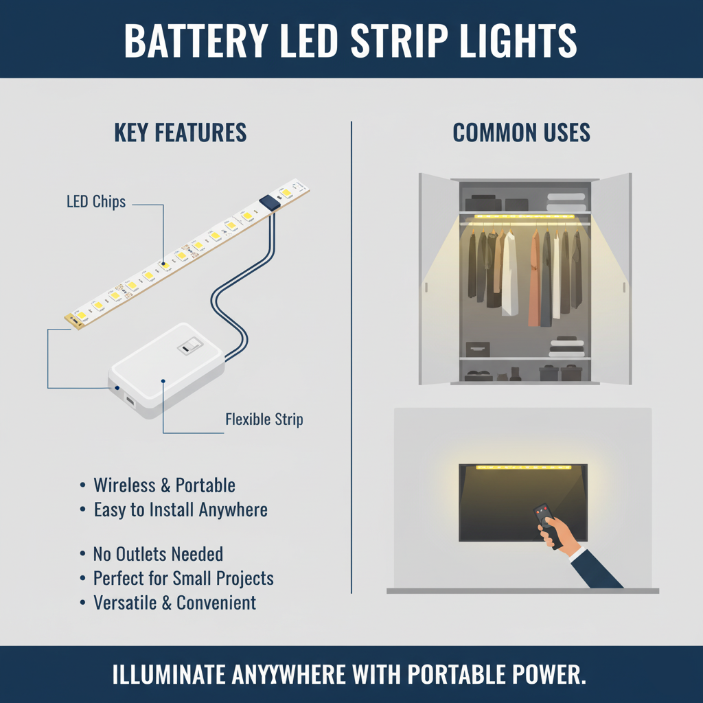Battery LED Strip Lights
