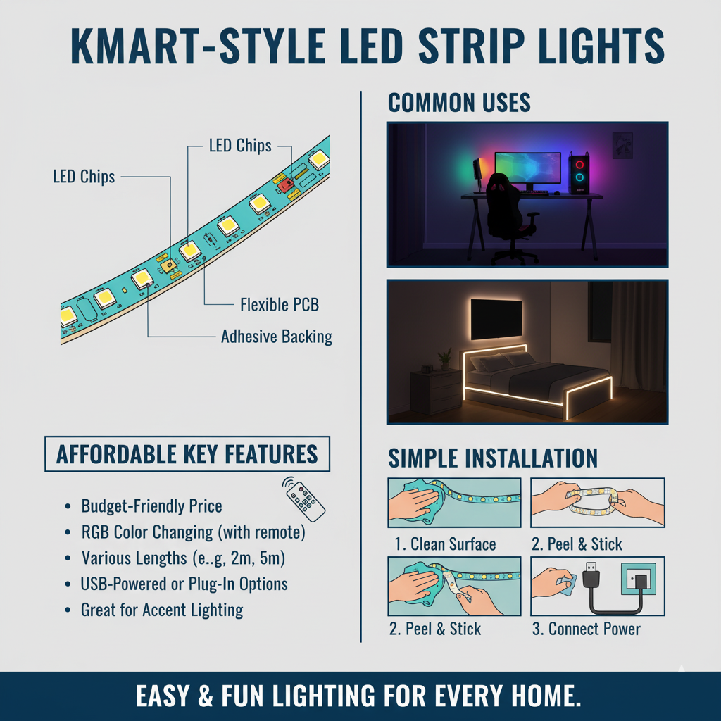LED Strip Lights from Kmart