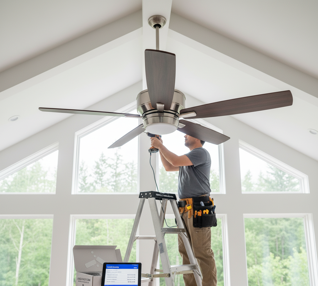 how much to install ceiling fan