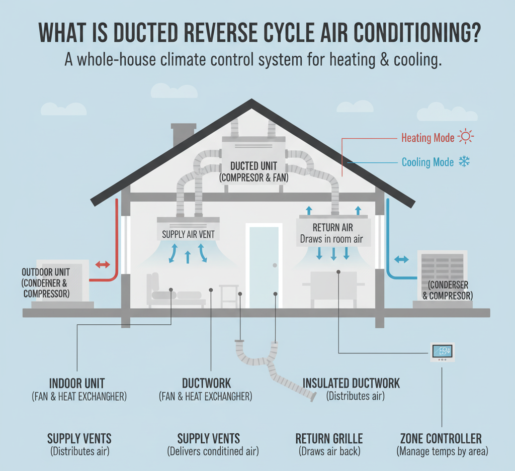 Ducted Reverse Cycle Air Conditioning