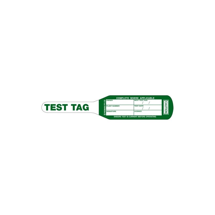 Electrical Test Tags