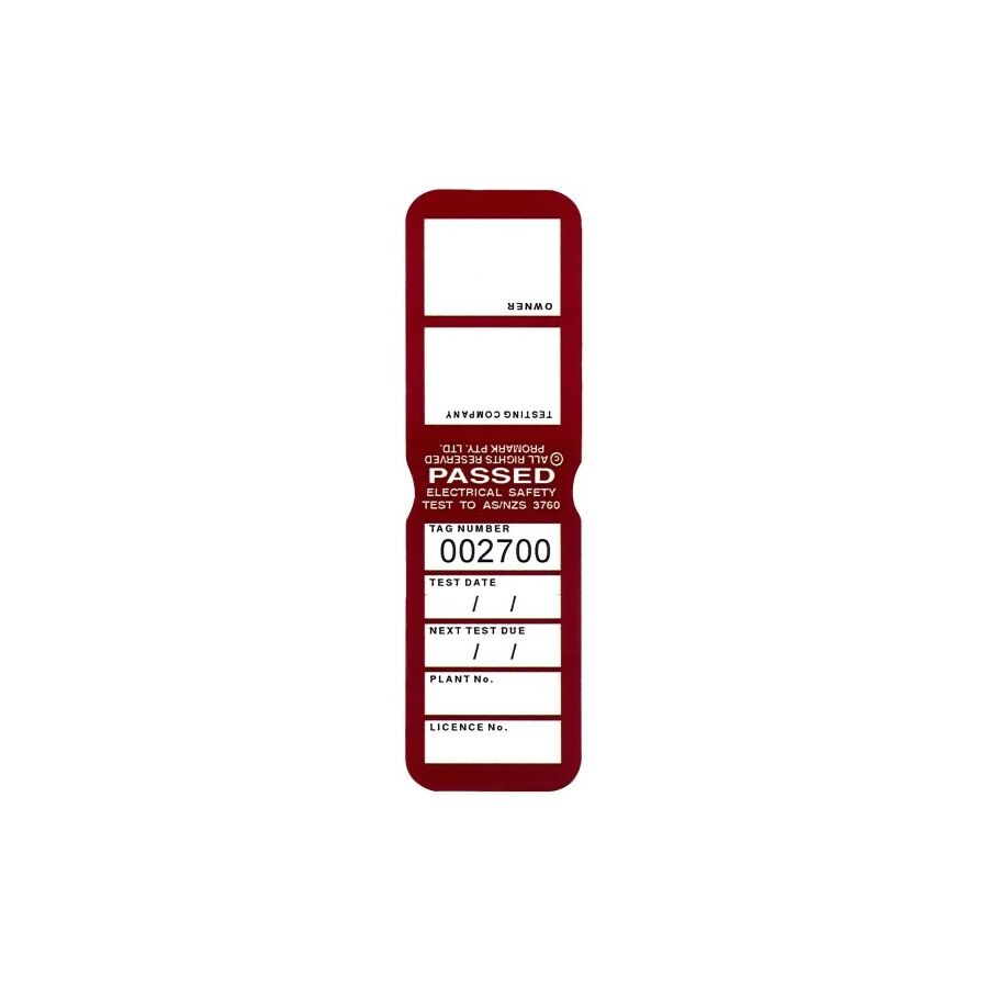 Heavy Duty Electrical Test Tags