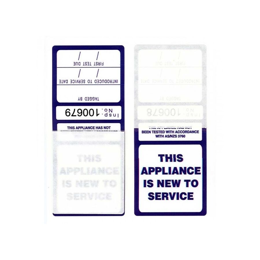 Self Laminating Appliance Tags