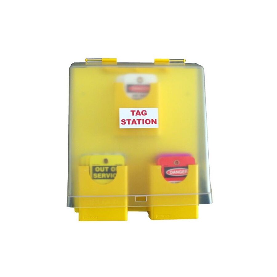 Safety Tag Station with Lid