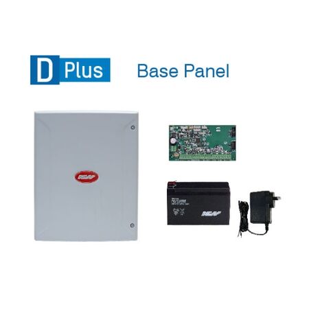 Technician wiring zone inputs on an expandable alarm panel during installation