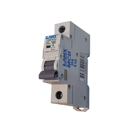 Lanx 20A single-pole MCB fitted to a switchboard for a new general power circuit