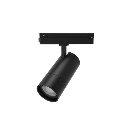 LED zoom track light with adjustable 24-60 degree beam, tri-CCT and dimmable, for shop and gallery track lighting