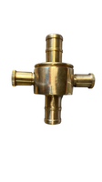 Copper Alloy Tail Coupling 65mm BI x 38mm | Durable & Corrosion Resistant | Compatible with 38mm Lay Flat Hose by Firebox