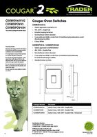 Switch Oven 45A 250V~ Double Pole, Horizontal  x5 - COSWDPOV45H