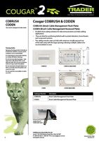 Brush Cable Management Flush Plate  x10 - COBRUSH