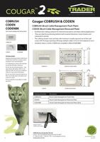 Brush Cable Management Recessed Plate White & Black  White x10 - CODEN