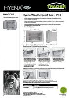 1 Gang Weatherproof Mounting Enclosure  x10 - HYBOXWP