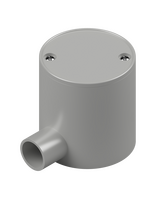25mm Grey PVC 1-Way Deep Junction Box