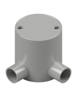20mm Grey PVC 2-Way Angle Deep Junction Box