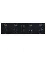 Puma - 4X4 - 4 Socket's x 4 USB's - Double Pole - 250V~, 10A,  Black x8 - PU4X4BK