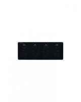 Puma - 4 Gang Fixed Power Point Double Pole 10A  Black x15 - PUBIG4BK