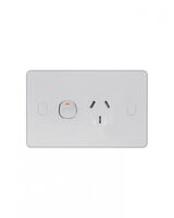 Puma - Power Point Switched 1u00a0Gang Double Pole Shuttered 10A 250V Vandal Proof  x10 - PUPP1GVP