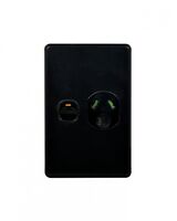 Puma - Power Point Switched Vertical 1 Gang, 10A 250V~  White x5 - PUPPV1G