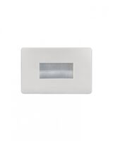 Flat Cat - Brush Cable Management Flush Plate  Matt White x10 - FLBRUSHMW