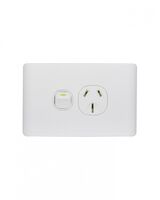 Leopard - Power Point Switched 1 Gang, 15A 250V~  x10 - LEPP151G