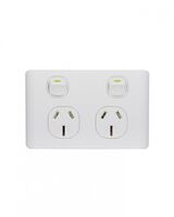 Leopard - Power Point Switched 2 Gang, 15A 250V~  x10 - LEPP152G