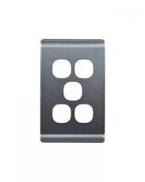 Leopard -u00a0Switch Horizontal 5 Gang, 16AX/20A 250V~  White x5 - LESW5G