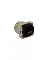 Switch Mechanism Bell Press Return 10AX/16A 250V~  Matt Black x5 - MESWBPR