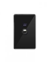 Powermesh - Switch/Dimmer, Vertical/Horizontal, 1 Gang, 10AX 240V, Powermesh Enabled  Black x1 - PMPUSWV1GBKS