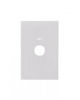 Powermesh - Switch/Dimmer, Vertical/Horizontal, 1 Gang, 10AX 240V, Powermesh Enabled  Clouded Leopard Matt White Cover x1 - PMPUSWV1GCLCMW