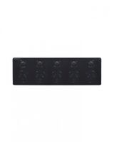 Puma - 5 Gang Fixed Power Point Double Pole 10A 250V  Black x15 - PUBIG5BK