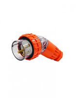 Buffalo -u00a0Plug Angled IP66 32A 250V~ 3 Round Pin  x1 - BUPA332