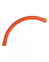 Cobra -u00a0Bend Large Sweep 90 Degrees 32mm 180 Radius Heavy Duty PVC Orange  Electric Grey  x35 - CBB90HD32