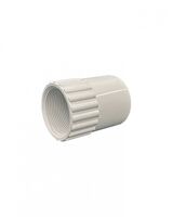 Cobra -u00a0Coupling Plain to Screwed 32mm PVC Grey  x10 - CBCPPS32