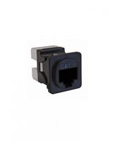 Meerkat - Data Outlet Clip in Mechanism  Black x25 - MERJ6CMBK