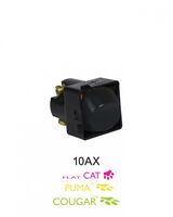 Double Pole Switch Mechanism 10AX 250V~  Black x5 - MESWDPBK