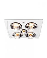 Mistral 3-in-1 Bathroom Heater FAN/LIGHT/HEAT - with PUSWV4G switch plate  x1 - MS9801