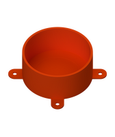 25mm Orange PVC Disposable Junction Box Lid