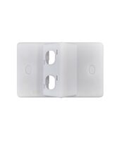 Puma -u00a0Plate Only Horizontal 2 Gang Angled Entries for Data Mechs Vandal Proof  x5 - PUPANG2GVP