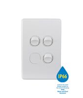 Puma Switch Vertical 3 Gang 10AX 250V IP66  x5 - PUSWV3G66