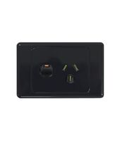 Cougar - Power Point Switched 1 Gang, 10A 250V~  White x10 - COPP1G