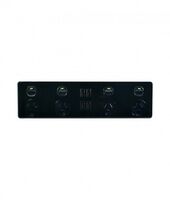 Leopard -u00a04X4 - 4 Socket's x 4 USB's - Double Pole - 250V~, 10A  Black x1 - LE4X4BK