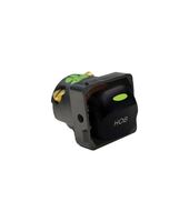 Switch Mechanism 32A 250V~ Cat's Eye (Labelled Hob)  Matt Black x5 - MESW32CHOBMBK