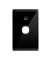 Powermesh -u00a0Multi Purpose Switch 1 Buttonu00a0Maxu00a05AX total, 220-240V 50Hz, 2 or 3 wire auto-sensing (Formerlyu00a0PMPUSWMPV1G)  Snow Leopard Black Cover x1 - PMMPS1SNCBK