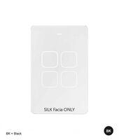 Senoa -u00a0Multi Dimmer Switch 4 Button  Silk Facia Upgrade - White x1 - SENGSF4