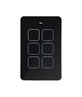 Senoa -u00a0Multi Dimmer Switch 6 Button  Black x1 - SENMDS6BK