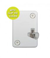 Hyena -u00a0Junction Box with 4 Loose Terminals and Fast Fit Cover with Clip On Feature  x10 - HYJB4TFC