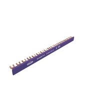 Wolverine -u00a0Busbar Insulated Fork 80 Amp 1 Pole 18 Module Purple  x35 - WOBBF181