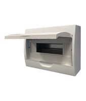 Wolverine -u00a0Switchboard Surface Mount 12 Way 100A 415V~ IP40 with White Door for Indoor Use  x1 - WOSB12