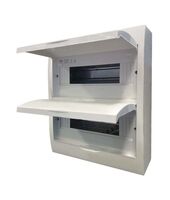 Wolverine -u00a0Switchboard Surface Mount 24 Way 100A 415V~ IP40 with White Door for Indoor Use  x1 - WOSB24